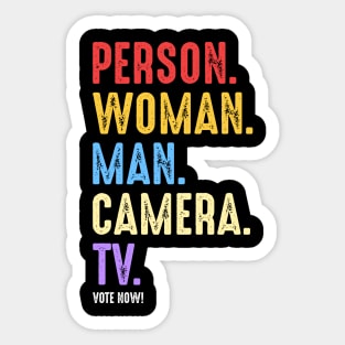 Person Woman Man Camera TV Sticker